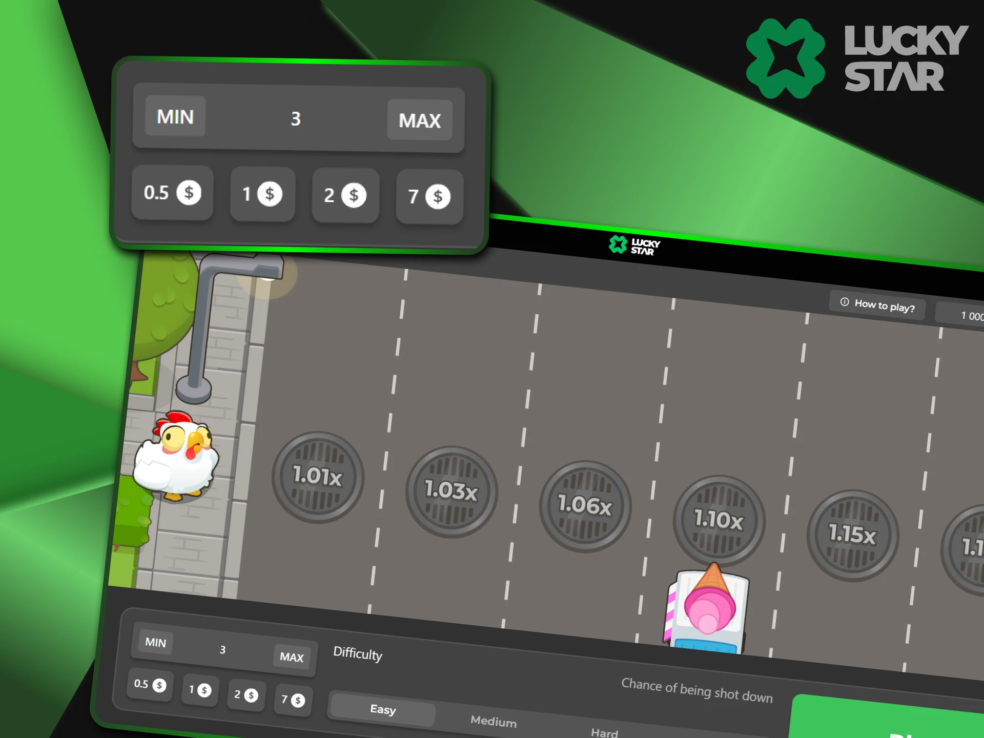 There is a limit on the amount of bets when using bonuses from LuckyStar.