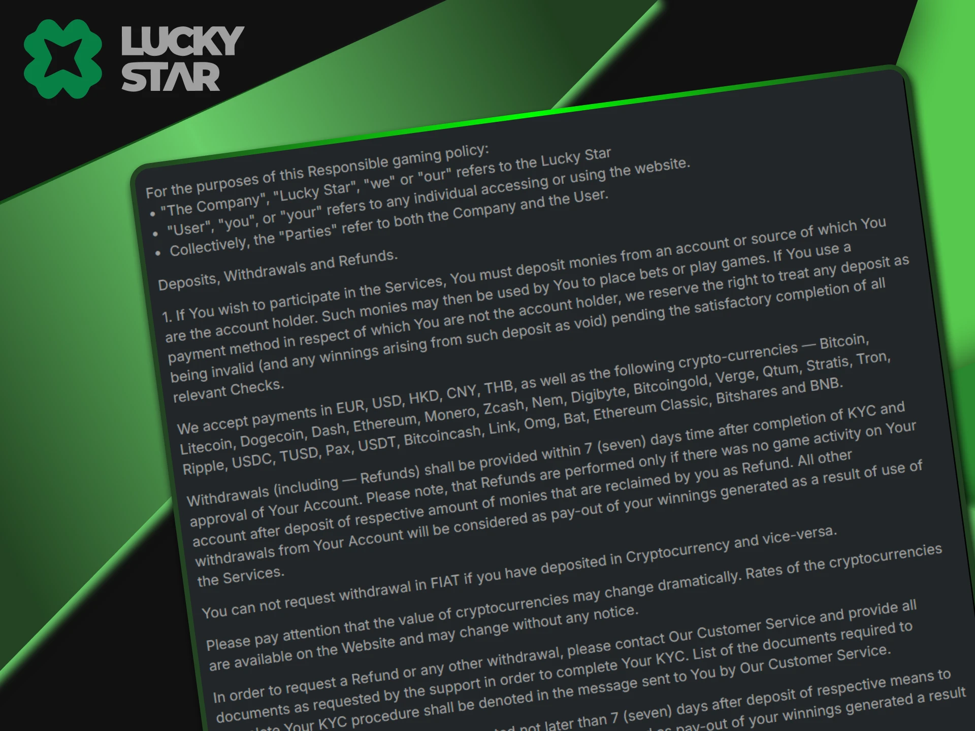 LuckyStar guarantees the security of translations on its website.