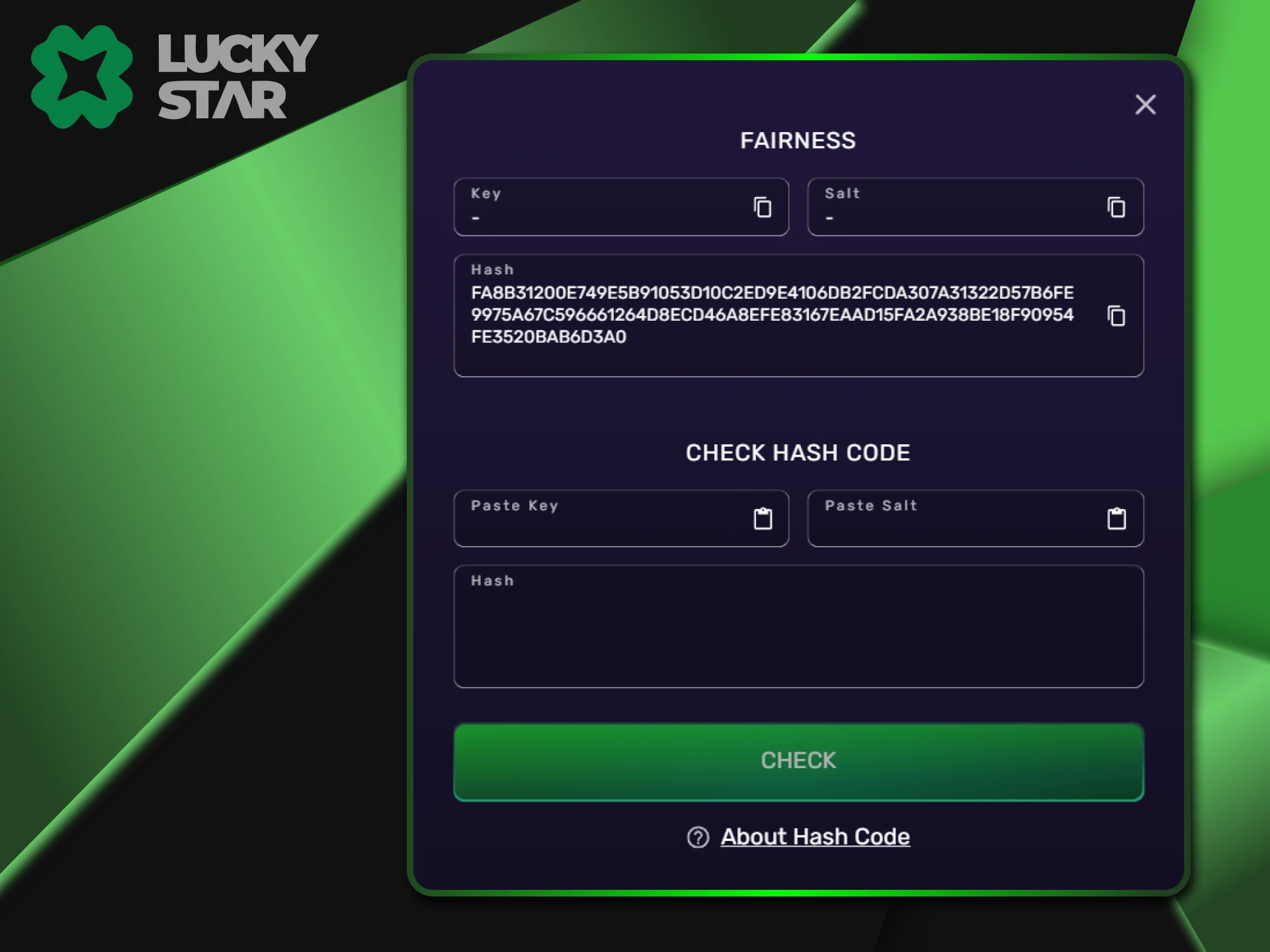 Provably Fair protection for the game Limbo from LuckyStar.