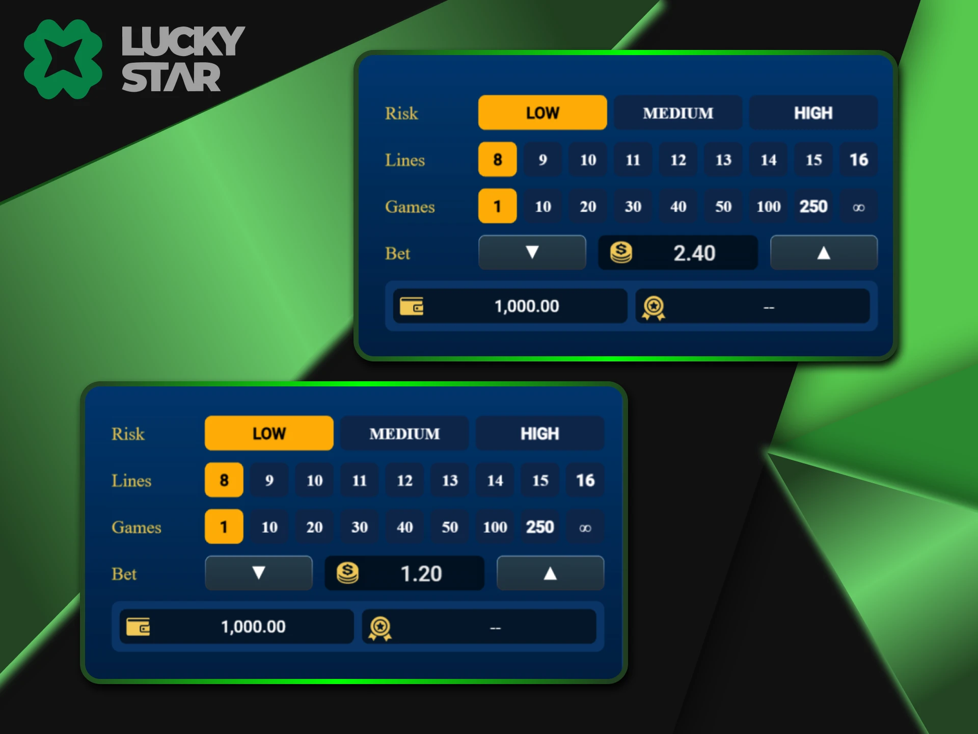 The Martingale strategy is suitable for experienced players of Plinko from LuckyStar.